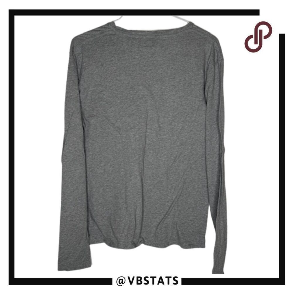 Scotch &‎ Soda Amsterdam Couture Men's Long Sleeve V-Neck Tee Heather Gray XL